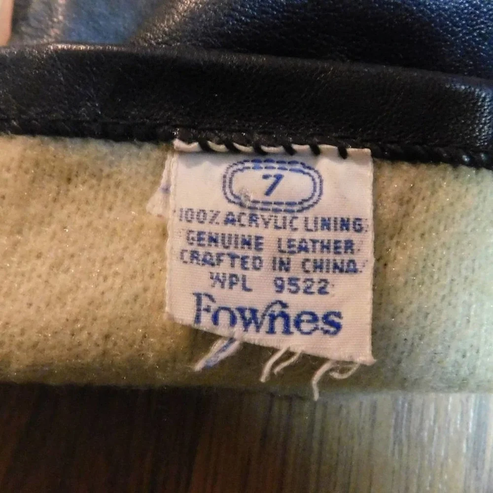 FOWNES LEATHER GLOVES LINED